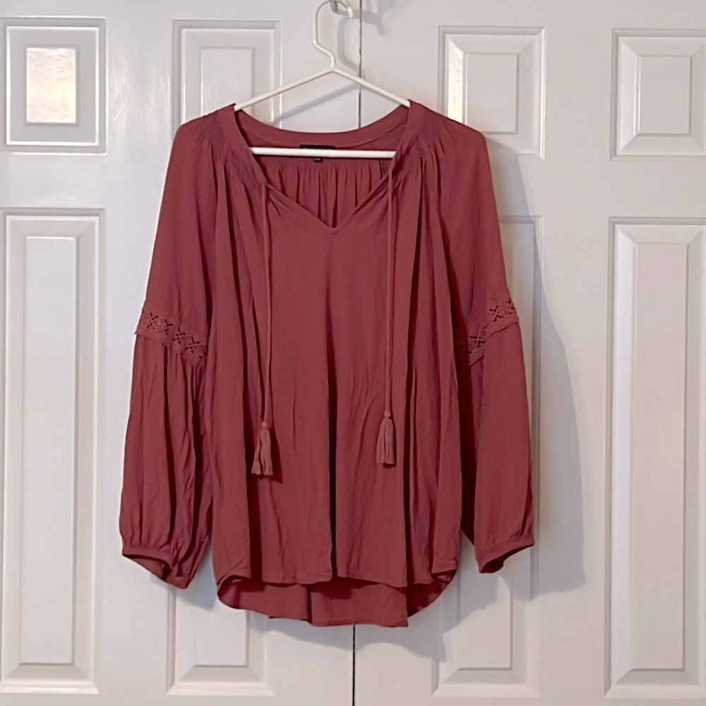 Violets & Roses blouse. XL